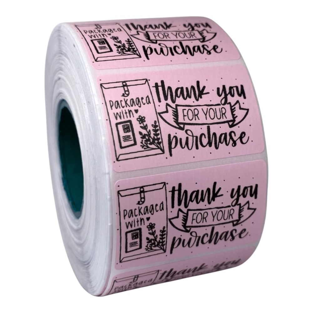 Packaged with Love Stickers,Cute Love Business Stickers 8 COLORS TO CHOOSE FROM - Picture 8 of 9